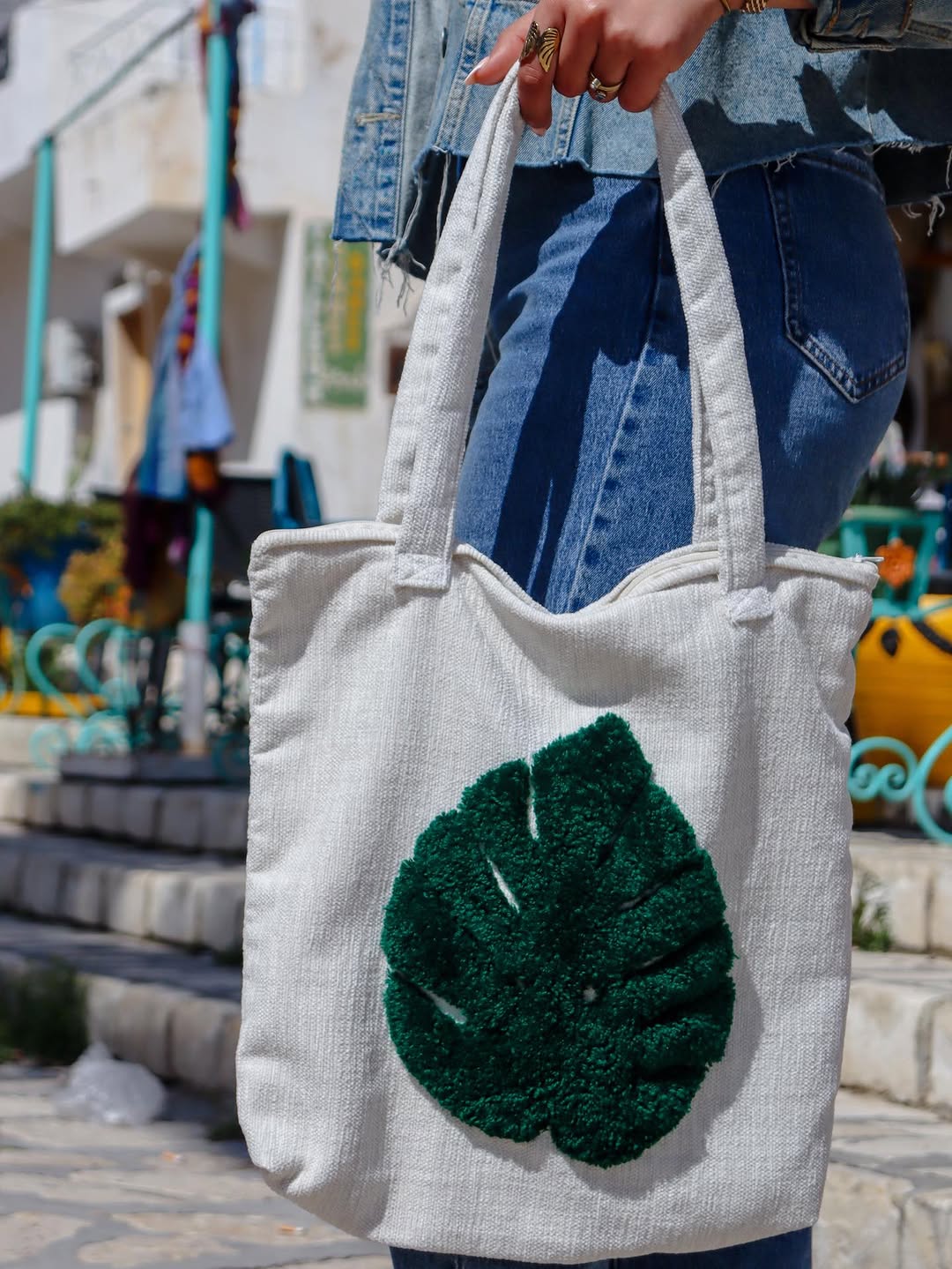 Green Leaf Embroidery